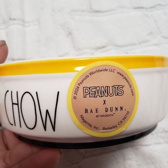Rae Dunn X Peanuts Cat Food/Water Plate. - Picture 3 of 6